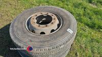 2 x 315/80/22.5 wheel and tyres - 2