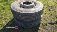 2 x 315/80/22.5 wheel and tyres - 5