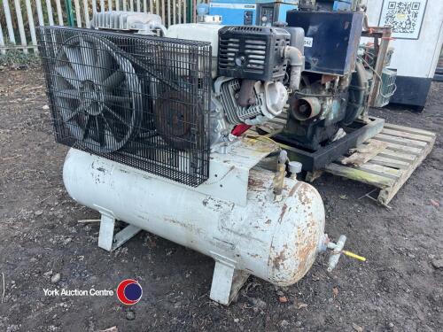 Garage compressor with Honda GX340 engine, electric start gwo
