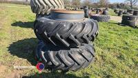 Set of 16.9/R30 wheel tyres, as new - 5