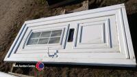 UPVC external door including frame, part glass - 2