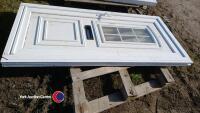 UPVC external door including frame, part glass - 3