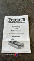 Bema Agrar 2.4m sweeper attachment, manual in office - 5