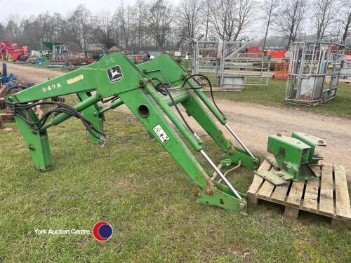 John Deere front loader and brackets