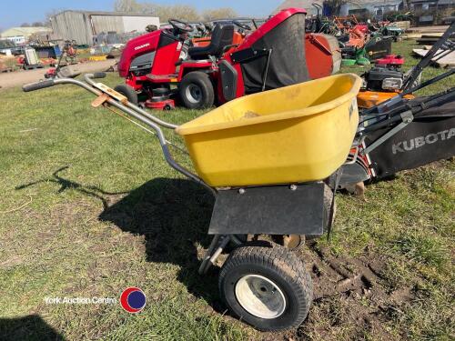 Snowex pedestrian salt spreader