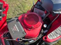 Honda HF2417 ride on mower with Euro 5 compliant engine, full colour LCD display, speed hold system, 102cm cutter deck, c/w 300L grass bag with lever tipping. Versamow selective change between mulching or grass collection, hydrostatic drive. Clean machine - 3