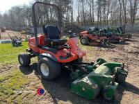 Kubota F3680 diesel ride on mower with flail head - 2