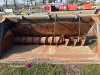 Mailleux 8ft 2in auger mixer bucket on pin and cone brackets - 2