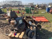 Turfco sub air vibrating mole plough c/w engine