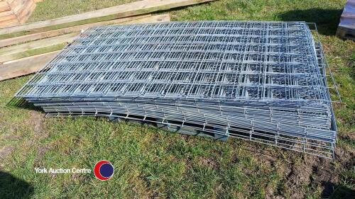 Pallet of galvanised mesh sheets