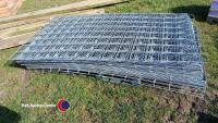 Pallet of galvanised mesh sheets