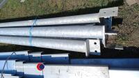 3 x 6in galvanised support tubes and 3 x 4in galvanised support tubes, plus various lengths between - 2