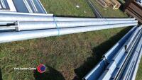 3 x 6in galvanised support tubes and 3 x 4in galvanised support tubes, plus various lengths between - 4