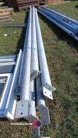 3 x 6in galvanised support tubes and 3 x 4in galvanised support tubes, plus various lengths between - 5