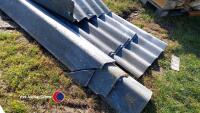 Corrugated fibre cement roofing sheets colour charcoal, 7ft to 9ft 6in plus end capping - 4