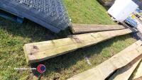 Long lengths of 9x3 timber