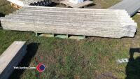 20 x 9ft6in Big 6 second hand cement fibre roof sheets - 2