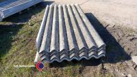 20 x 8ft Big 6 second hand cement fibre roof sheets - 3