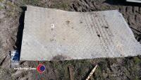 2 x Alloy chequer plate sheets