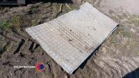 2 x Alloy chequer plate sheets - 3