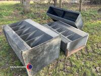 3 x pig feeders