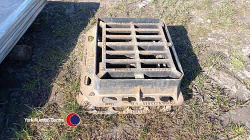 2 x manhole grate covers