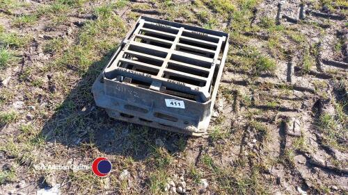 2 x manhole grate covers