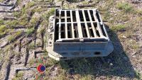 2 x manhole grate covers - 3