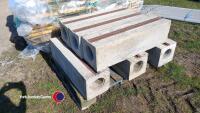 6 x 'Slot' concrete drainage pipes - 2