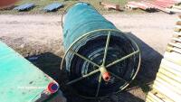Roll of plastic gale braker wind brake on steel wheel - 3