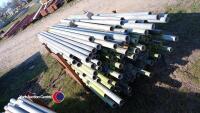 450 approx 6ft and 7ft long galvanised scaffolding tubes - 4