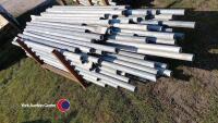 150 approx mixed size 5ft, 6ft, 7ft long galvanised scaffolding tubes