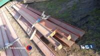 Pack of Steel Beams - 2 x 3.78m - 80mm x 130mm, 4 x 5.36m -80mm x 130mm, 2 x 4.42m - 90mm x 155mm, - 4