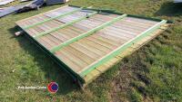 Pair of shed doors, 2.2m x 3.8m, ea - 3