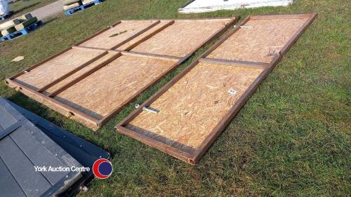 15ft chipboard door with pedestrian access