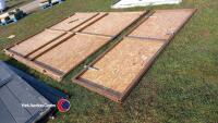 15ft chipboard door with pedestrian access