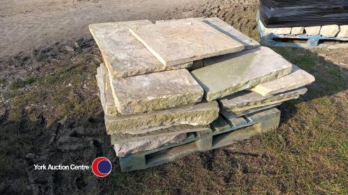 Yorkshire stone paving slabs