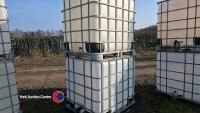 Pair of single use IBC tanks (washed out and appear clean)