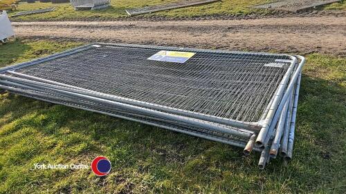 10 x Heras fence panels
