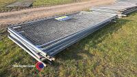 10 x Heras fence panels - 2