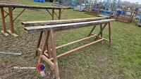 2x 10ft steel trestles - 2