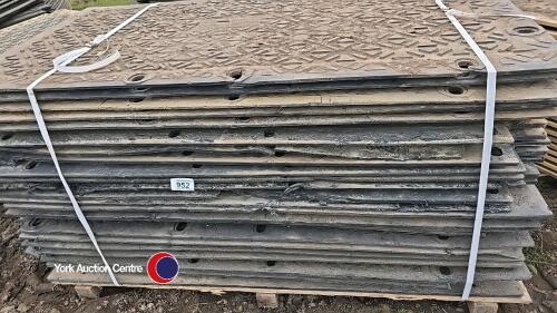 Pallet of ground guards MaxiTrack mats