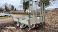 Ifor Williams LM126 12ft flat bed trailer, 6ft rear ramp, 2017 - 4