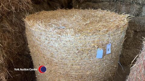 24x Round bales of 2024 Barley straw, collection from LS24 8ET