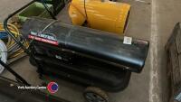 Sealey portable diesel 240 volt workshop space heater, working