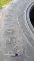 Pair 650-65R38 tyres - 3