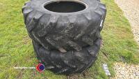 2 x spare telehandler tyres. 17.5R24 Michelin