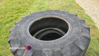 2 x spare telehandler tyres. 17.5R24 Michelin - 2