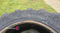 2 x spare telehandler tyres. 17.5R24 Michelin - 3