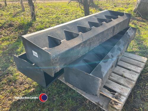 3 x pig feeders